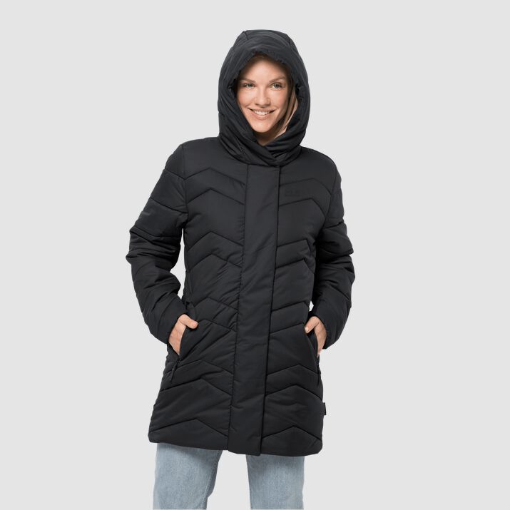 Jack Wolfskin Womens Kyoto Quilted Coat Black 059618ZNE